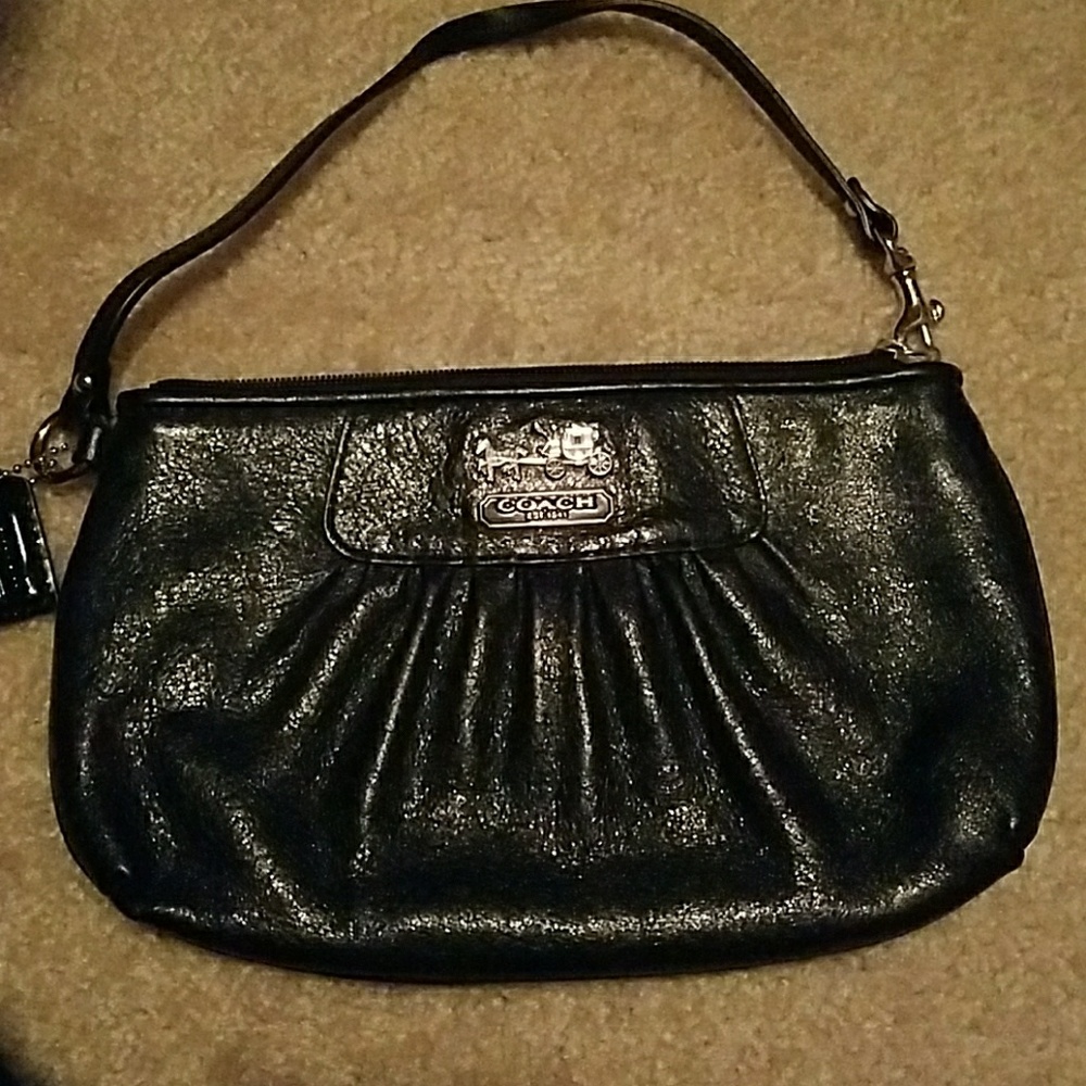 Coach leather wristlet